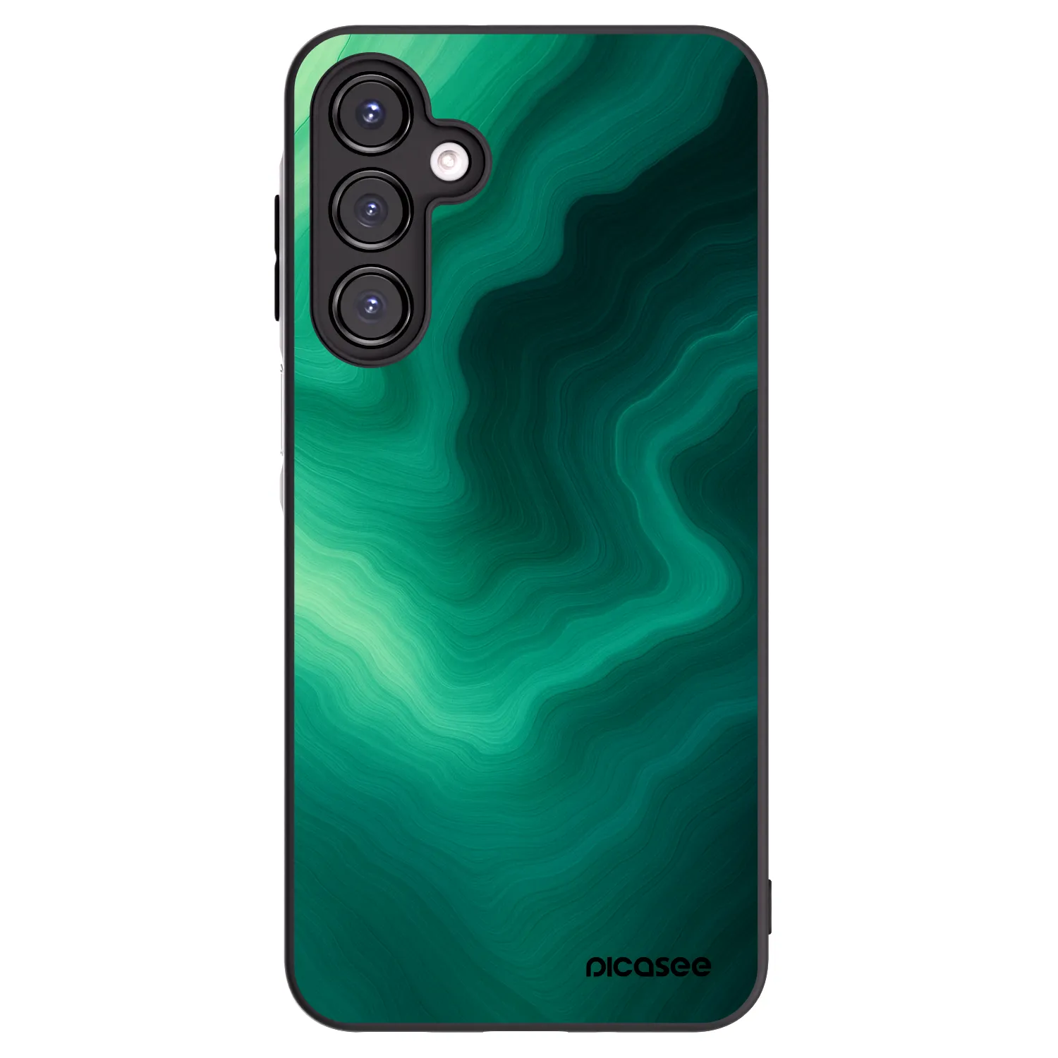 Picasee crna silikonska maskica za Samsung Galaxy A16 4G - Malachite