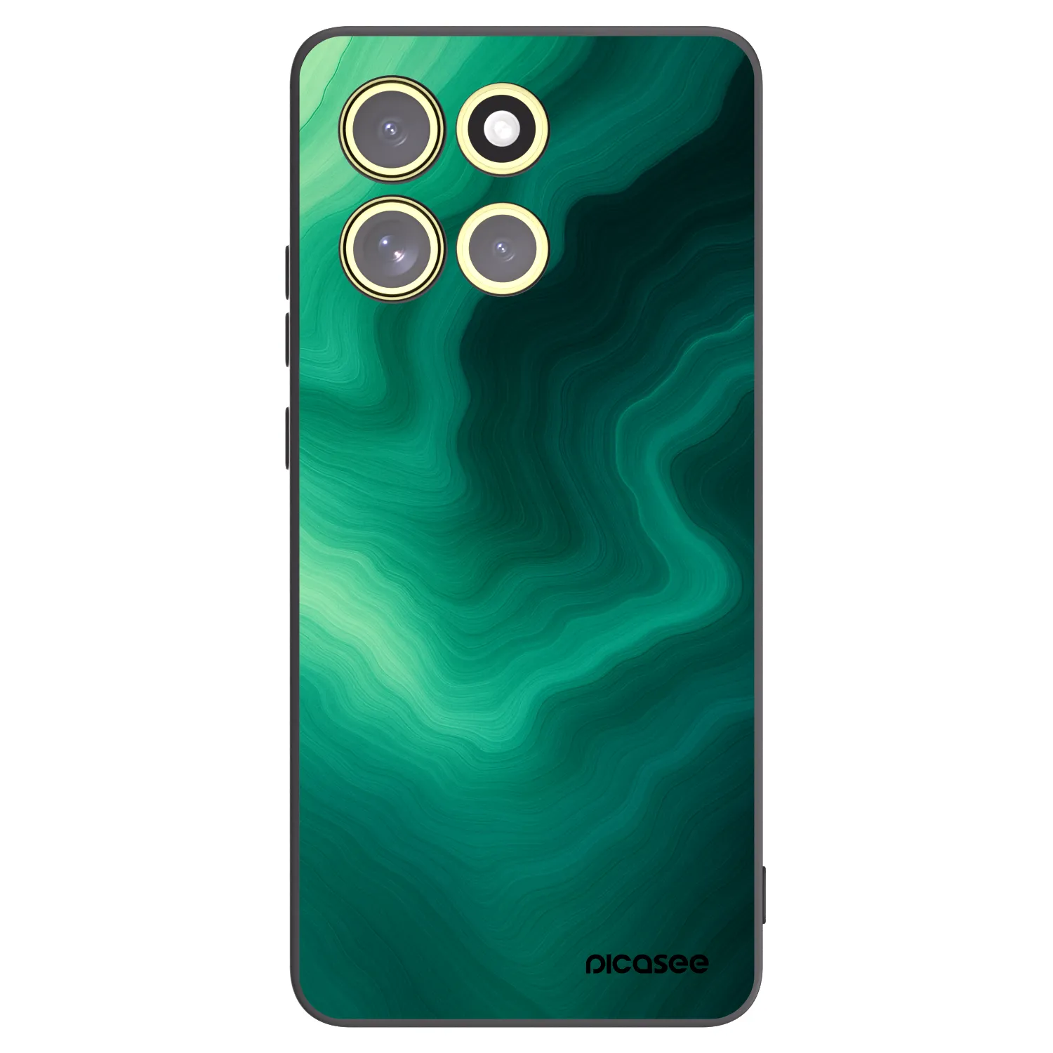 Picasee crna silikonska maskica za Motorola Moto G86 Power 5G - Malachite