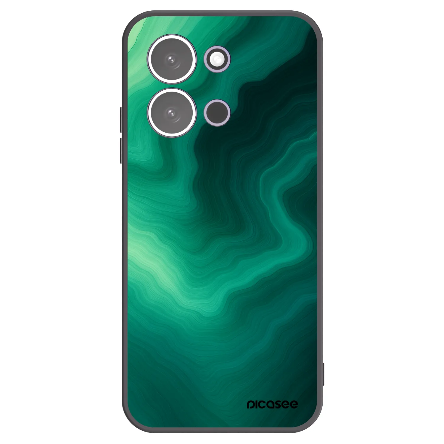 Picasee crna silikonska maskica za Xiaomi Redmi 15C 5G - Malachite