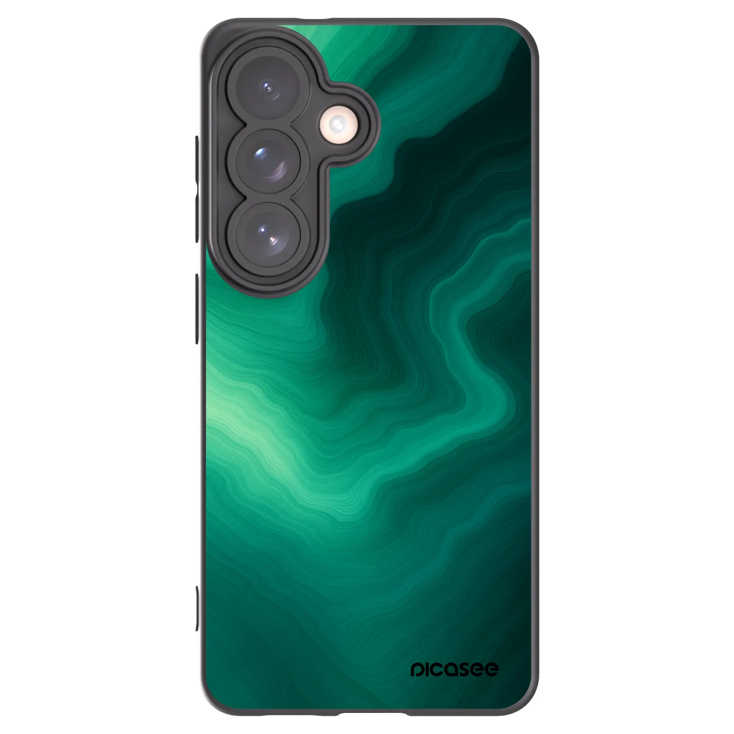 Picasee crna silikonska maskica za Samsung Galaxy S26 - Malachite