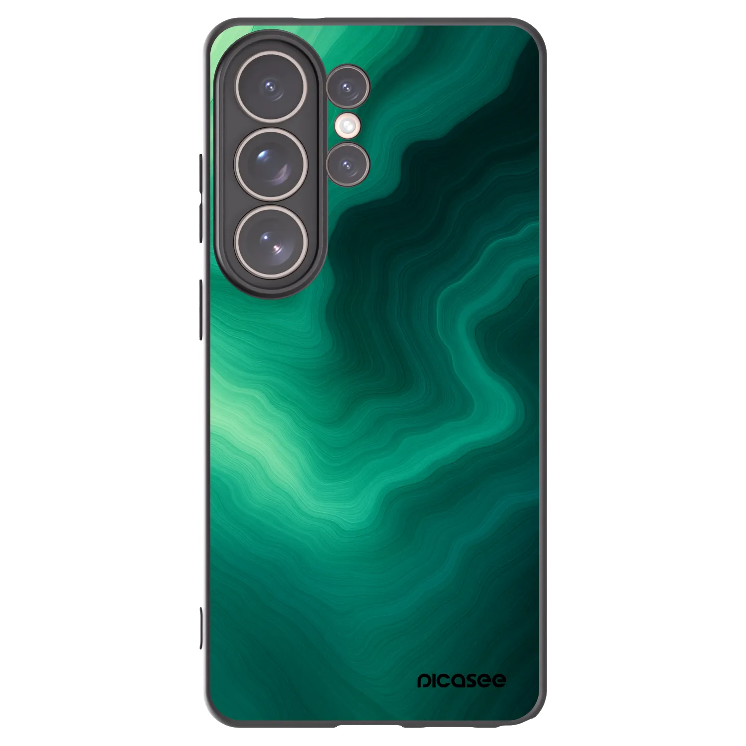 Picasee crna silikonska maskica za Samsung Galaxy S26 Ultra - Malachite