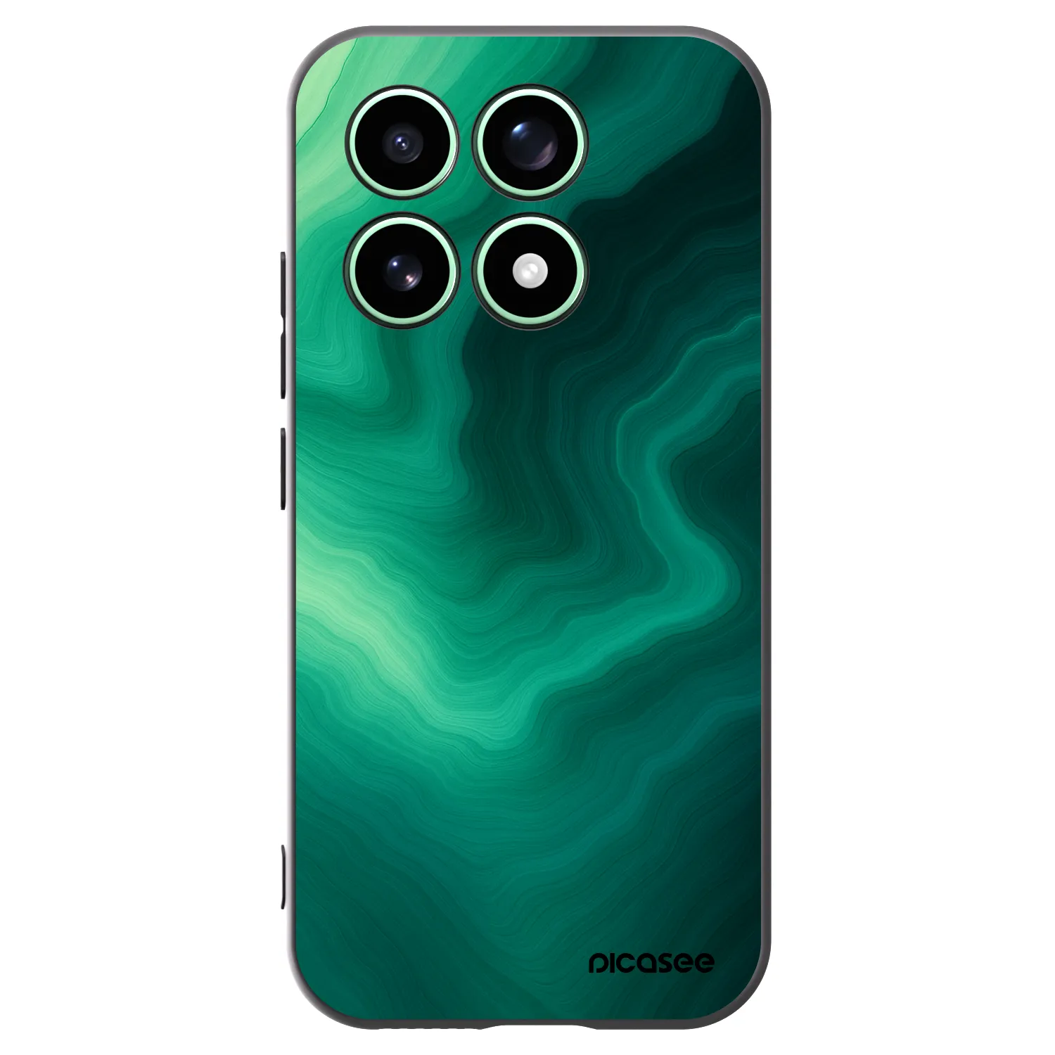 Picasee crna silikonska maskica za Xiaomi 17 - Malachite