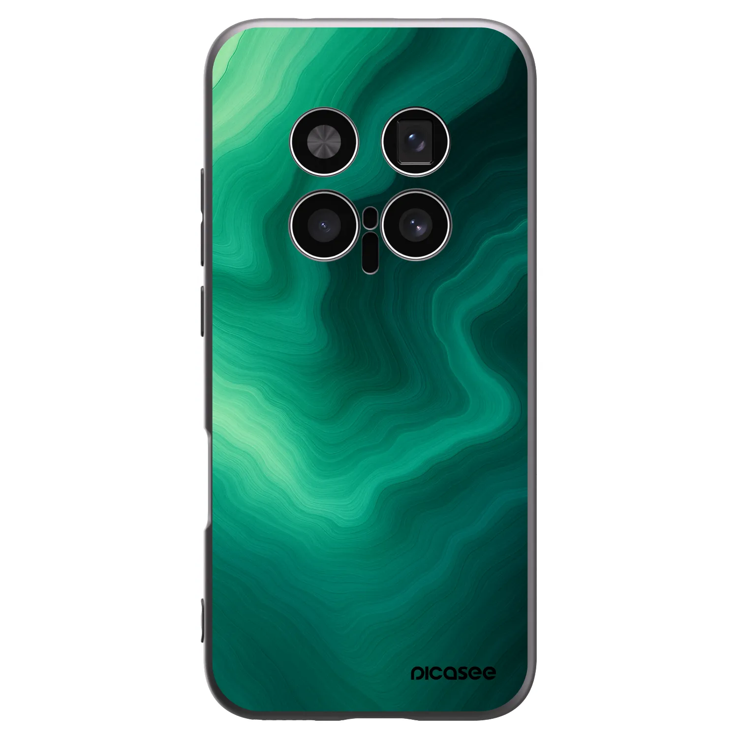 Picasee crna silikonska maskica za Honor Magic8 Pro 5G - Malachite