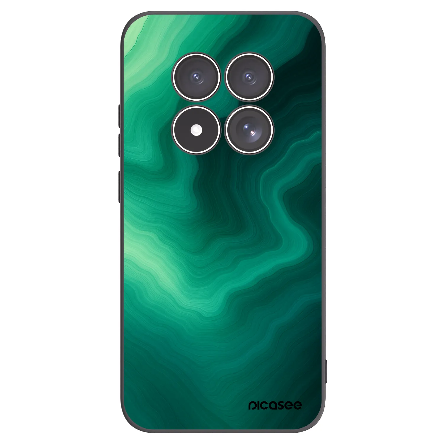 Picasee crna silikonska maskica za Xiaomi Redmi Note 15 Pro 5G - Malachite