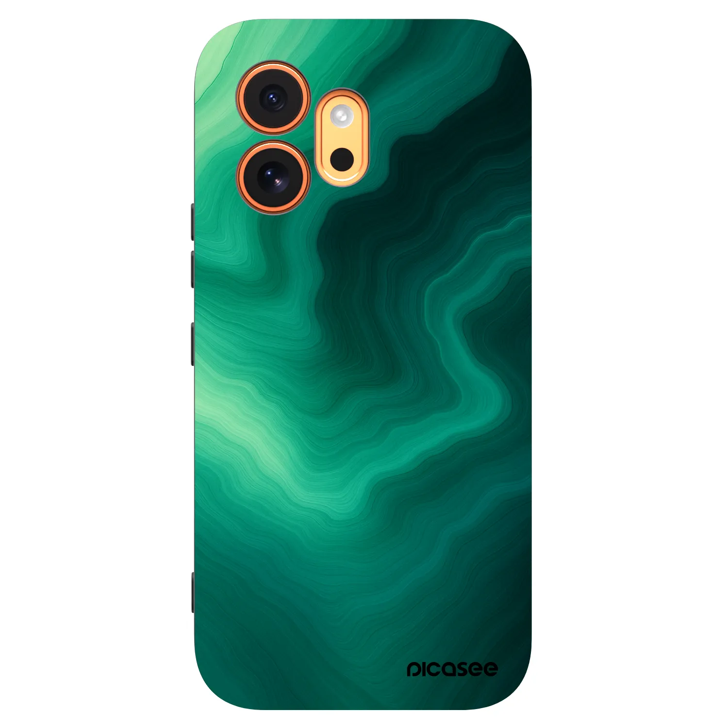 Picasee crna silikonska maskica za Honor 600 - Malachite
