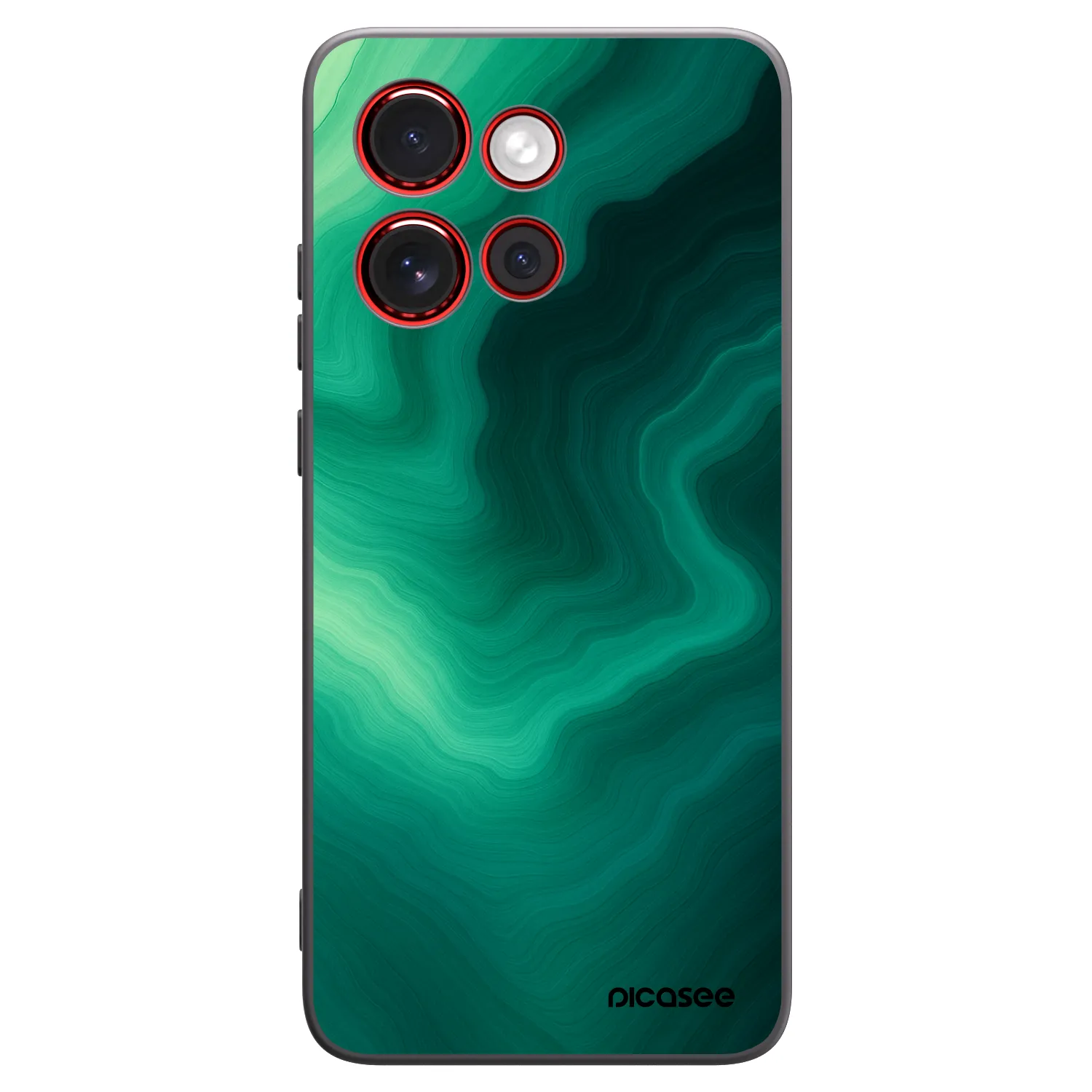 Picasee crna silikonska maskica za Motorola Edge 60 Neo 5G - Malachite