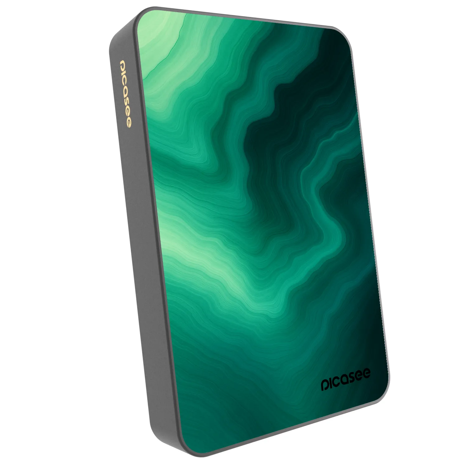 Picasee Prijenosni punjač s MagSafe 10 000 mAh Sivo - Malachite