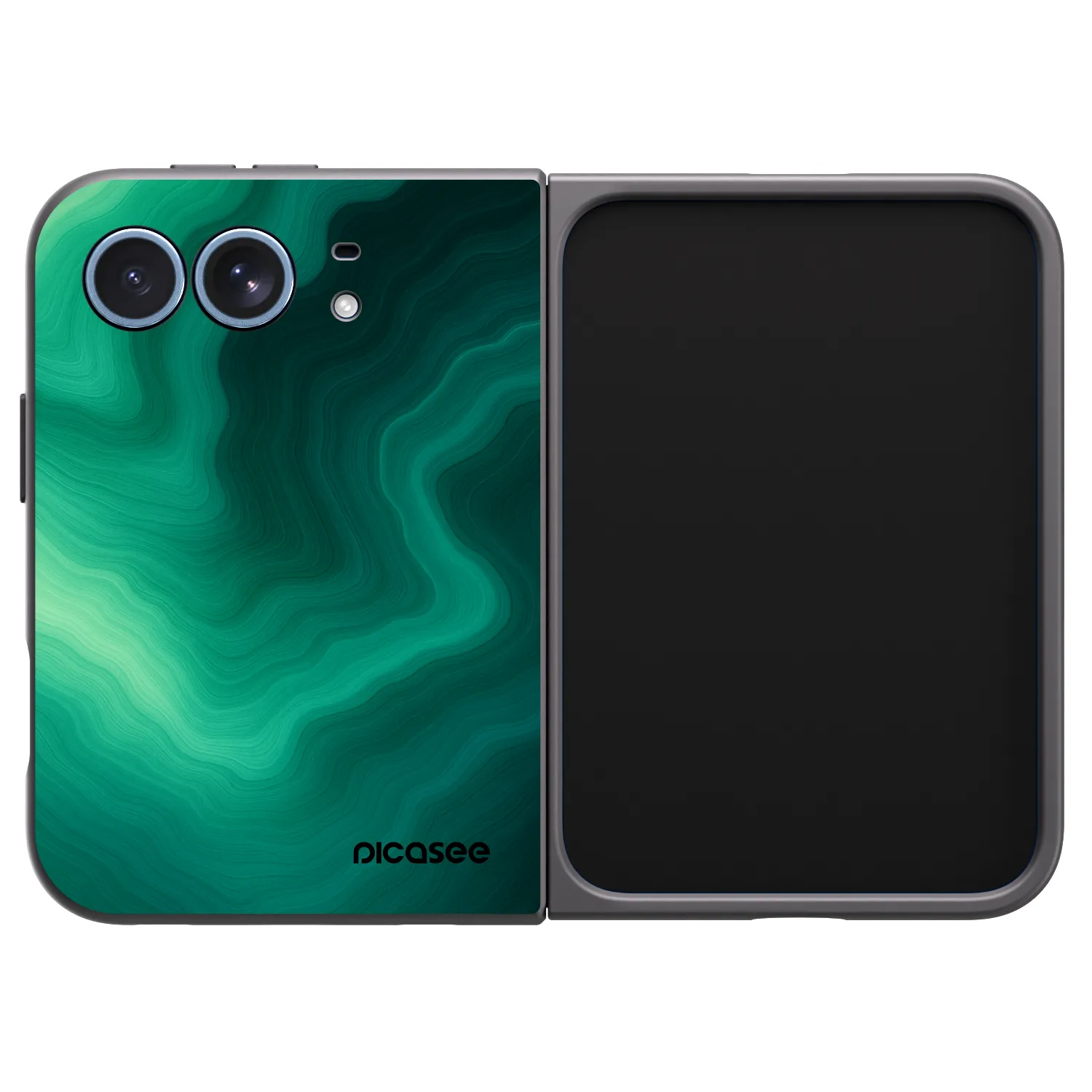 Picasee crna silikonska maskica za Apple iPhone Ultra - Malachite