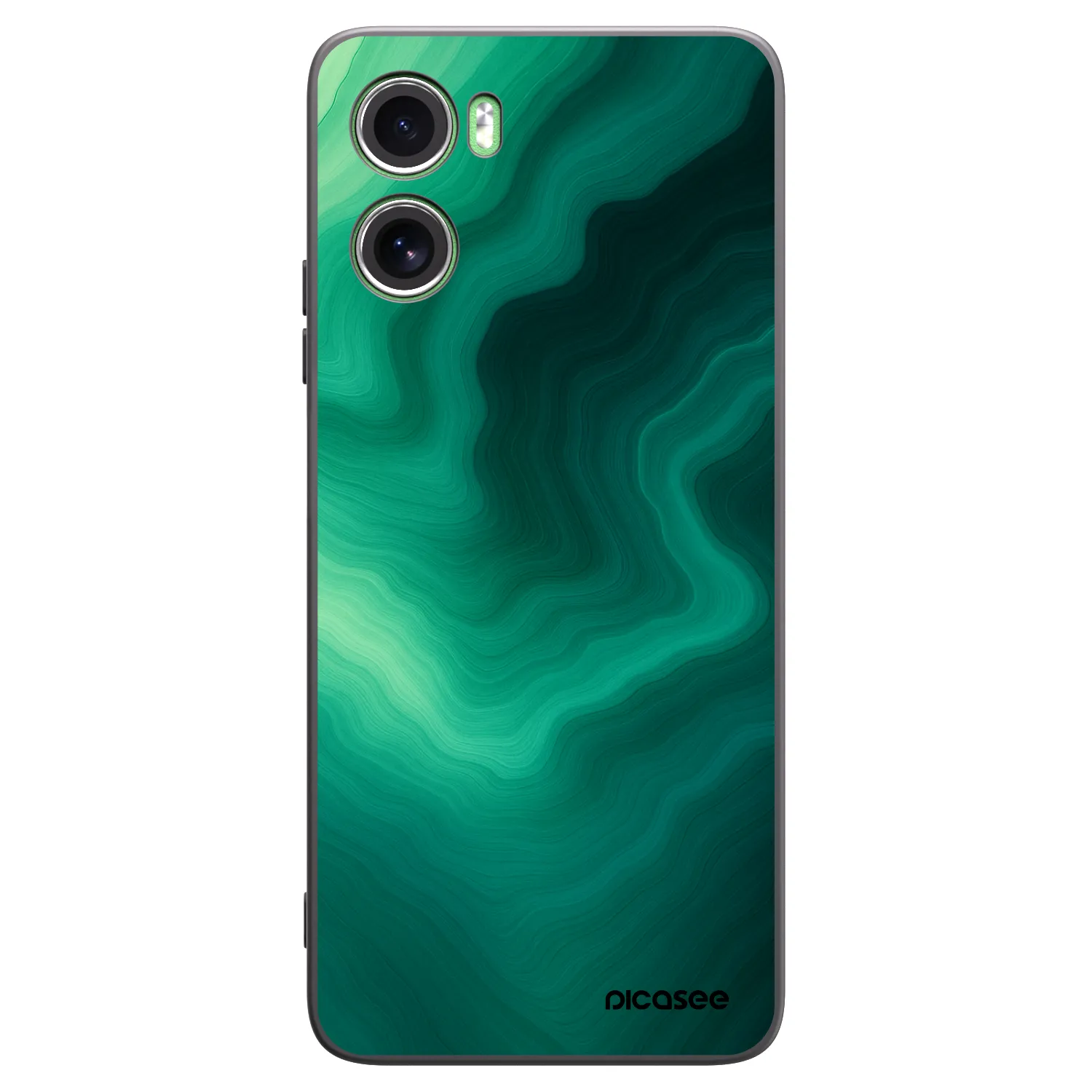Picasee crna silikonska maskica za Motorola Moto G06 - Malachite