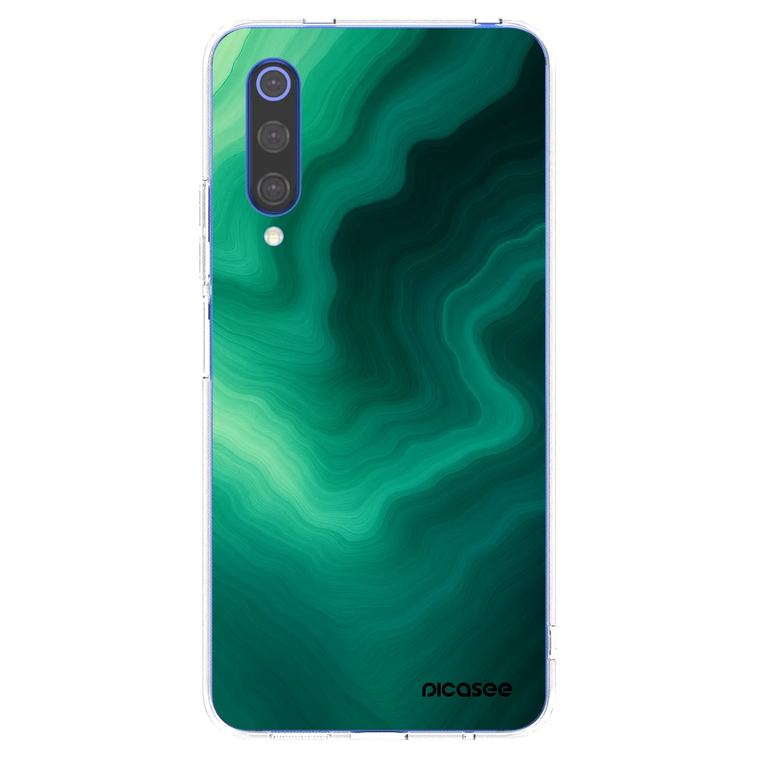 Picasee silikonska prozirna maskica za Xiaomi Mi 9 SE - Malachite