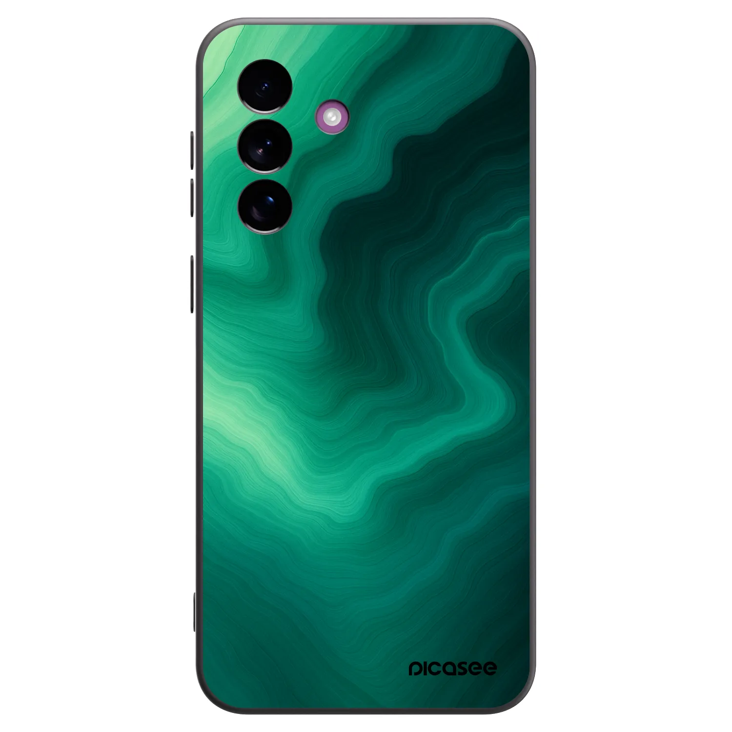 Picasee crna silikonska maskica za Samsung Galaxy A37 - Malachite