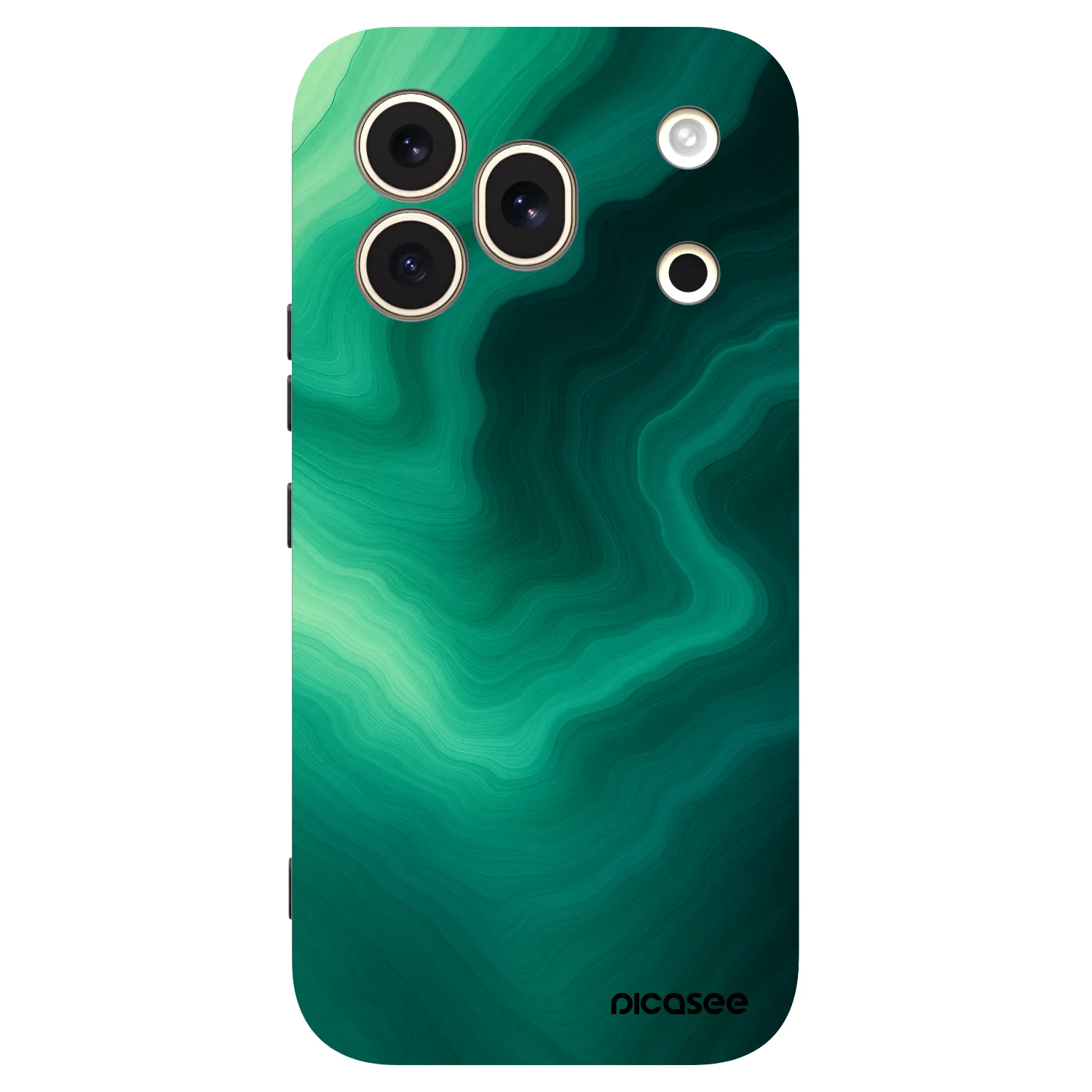 Picasee crna silikonska maskica za Honor 600 Pro - Malachite