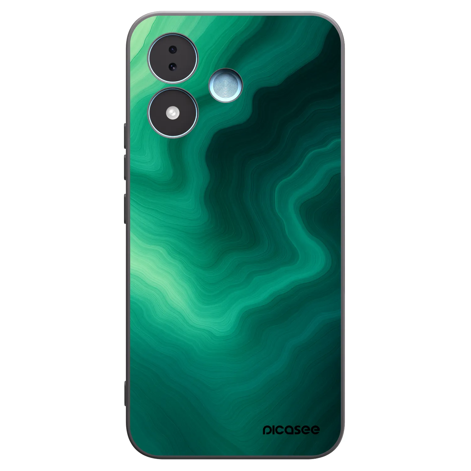 Picasee crna silikonska maskica za Xiaomi Redmi Note 17 5G - Malachite