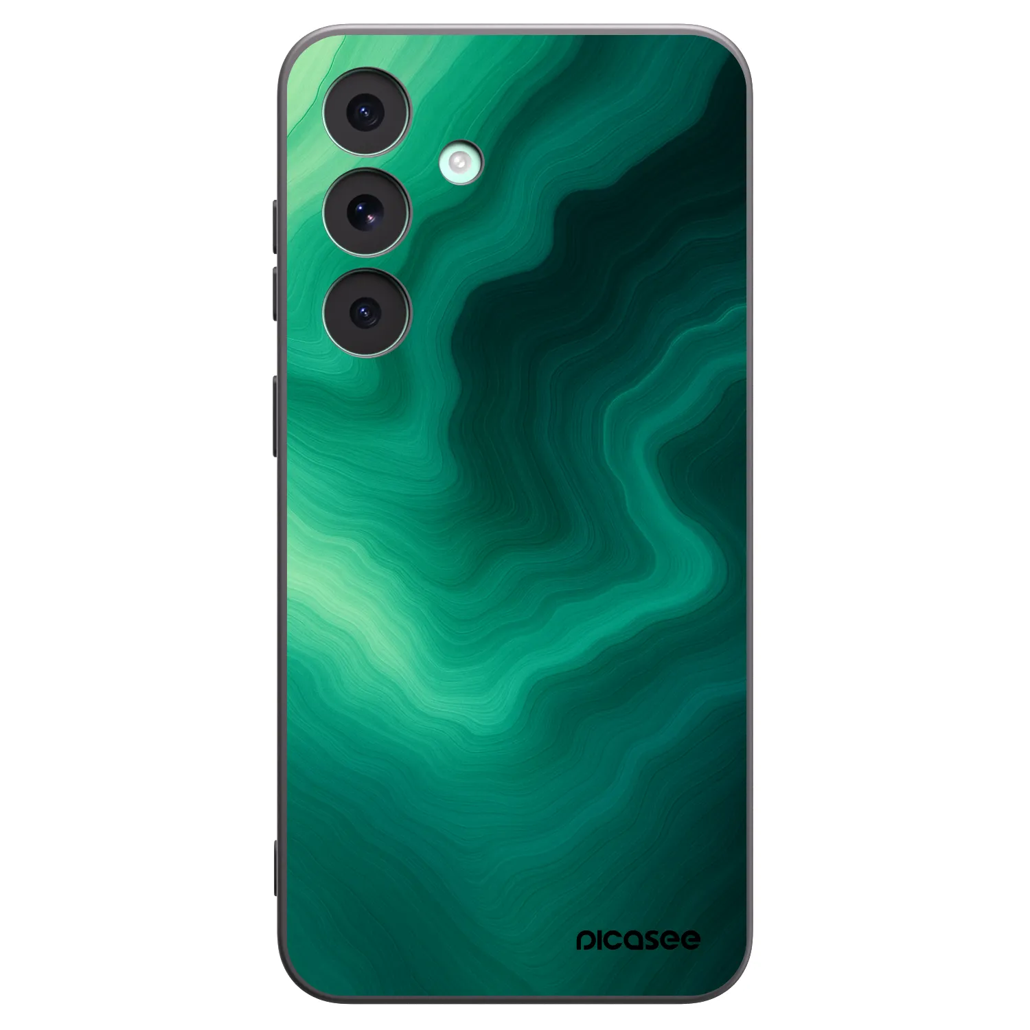 Picasee crna silikonska maskica za Samsung Galaxy S26 FE - Malachite