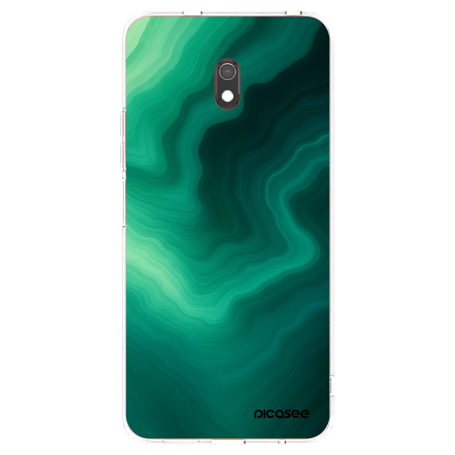 Picasee silikonska prozirna maskica za Xiaomi Redmi 8A - Malachite