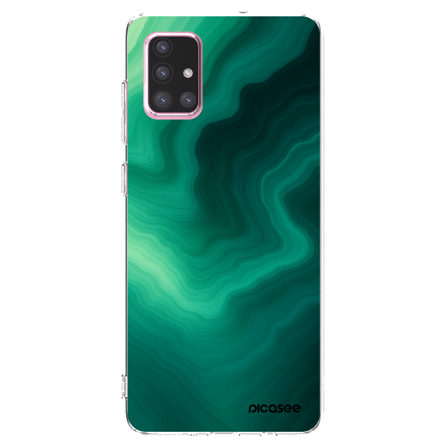 Picasee silikonska prozirna maskica za Samsung Galaxy A71 A715F - Malachite