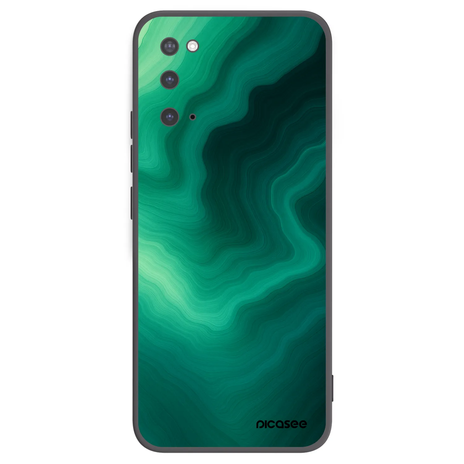 Picasee crna silikonska maskica za Samsung Galaxy S20 G980F - Malachite