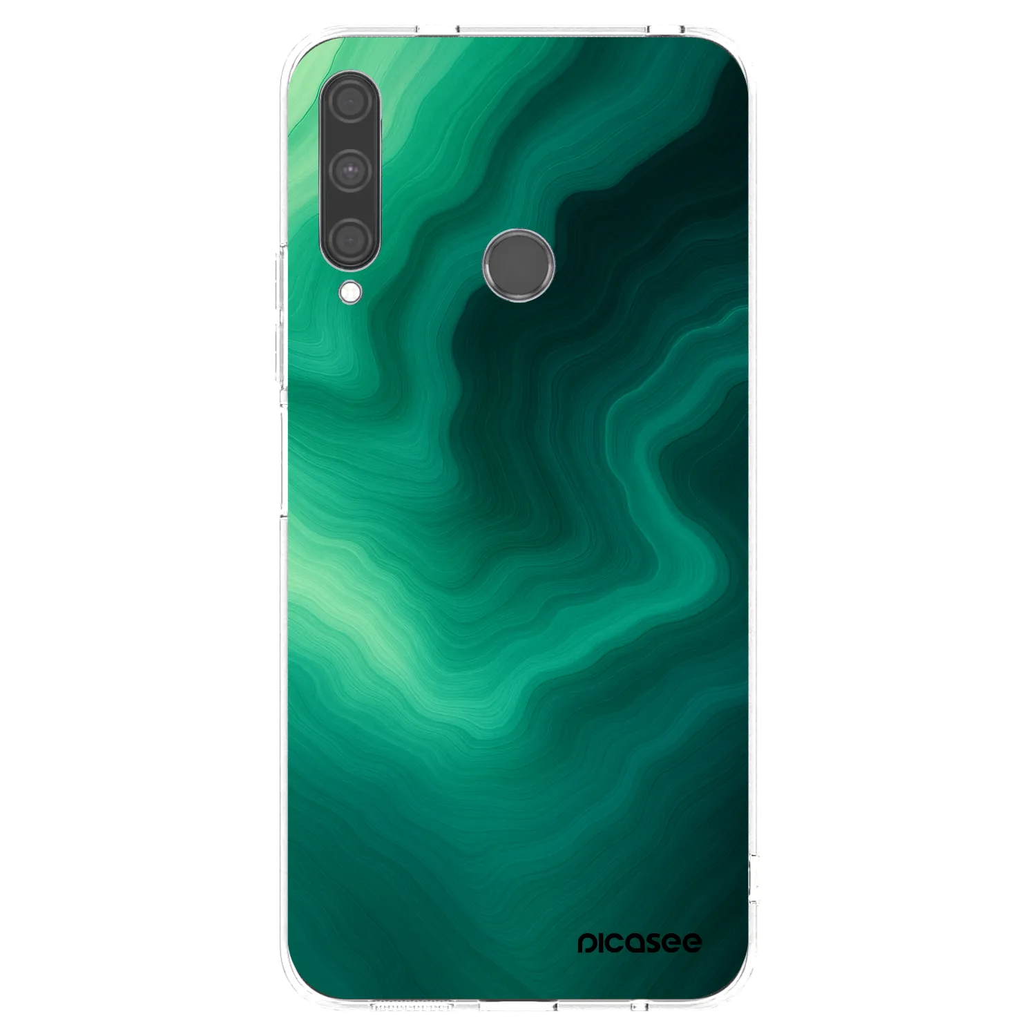 Picasee silikonska prozirna maskica za Huawei P40 Lite E - Malachite