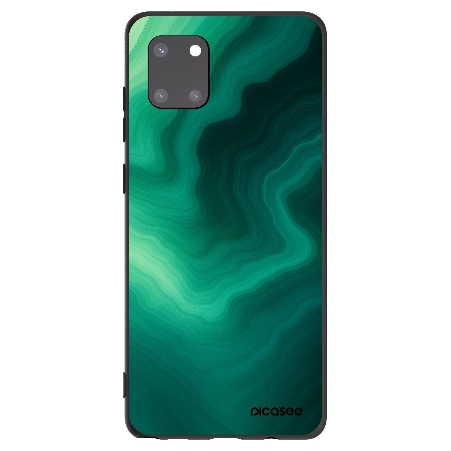 Picasee crna silikonska maskica za Samsung Galaxy Note 10 Lite N770F - Malachite