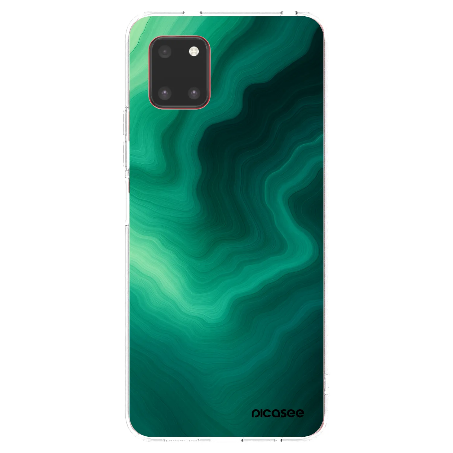 Picasee silikonska prozirna maskica za Samsung Galaxy Note 10 Lite N770F - Malachite