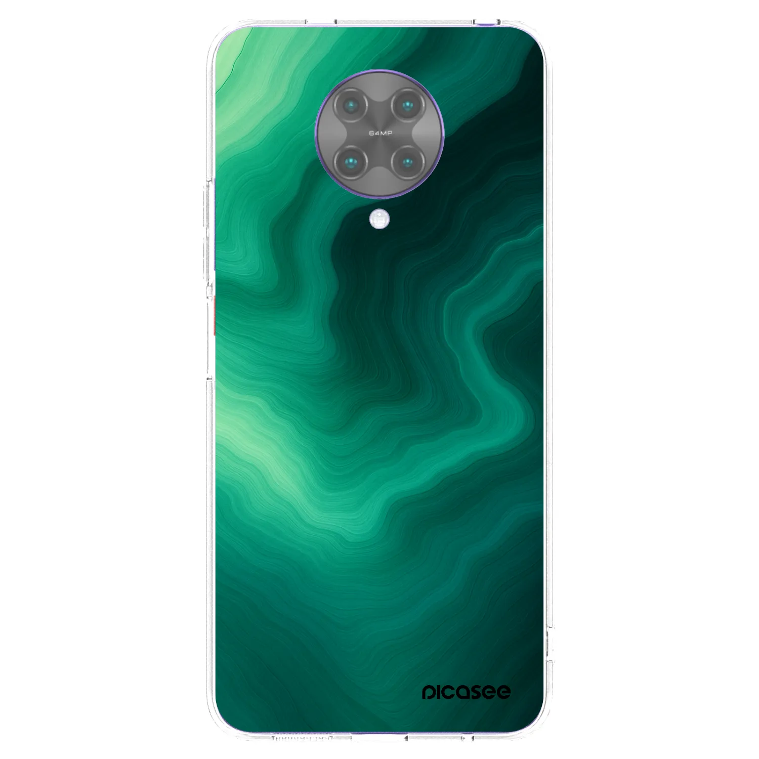 Picasee silikonska prozirna maskica za Xiaomi Poco F2 Pro - Malachite