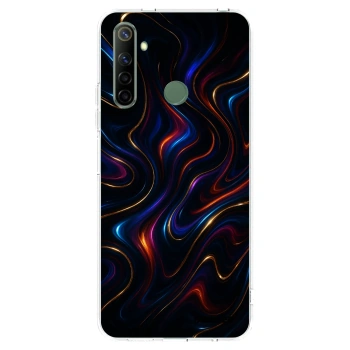 Picasee silikonska prozirna maskica za Realme 6i - Noir