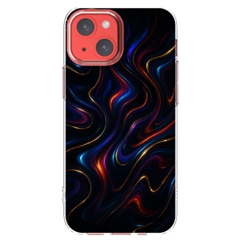 Picasee silikonska prozirna maskica za Apple iPhone 13 mini - Noir