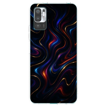 Picasee silikonska prozirna maskica za Xiaomi Redmi Note 10 5G - Noir