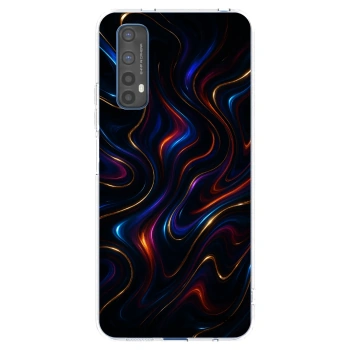 Picasee silikonska prozirna maskica za Realme 7 - Noir