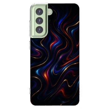 Picasee silikonska prozirna maskica za Samsung Galaxy S21 FE 5G - Noir