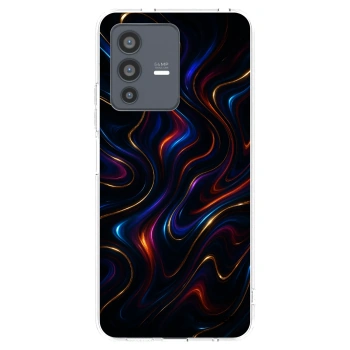 Picasee silikonska prozirna maskica za Vivo V23 5G - Noir