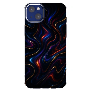 Picasee silikonska prozirna maskica za Apple iPhone 14 Plus - Noir