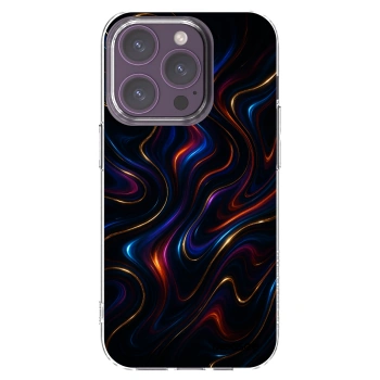 Picasee silikonska prozirna maskica za Apple iPhone 14 Pro - Noir