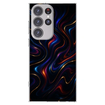 Picasee silikonska prozirna maskica za Samsung Galaxy S23 Ultra 5G - Noir