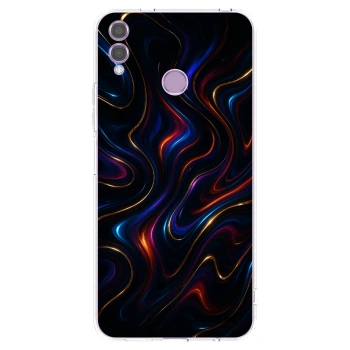 Picasee silikonska prozirna maskica za Honor 8X - Noir