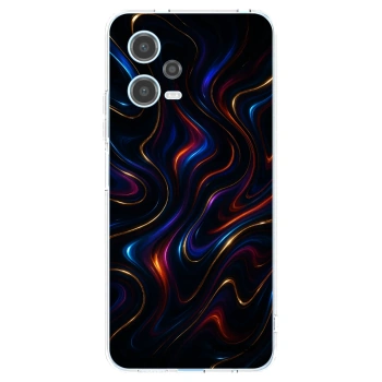Picasee silikonska prozirna maskica za Xiaomi Redmi Note 12 5G - Noir