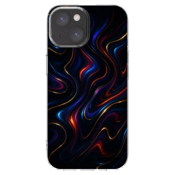 Picasee silikonska prozirna maskica za Apple iPhone 15 - Noir