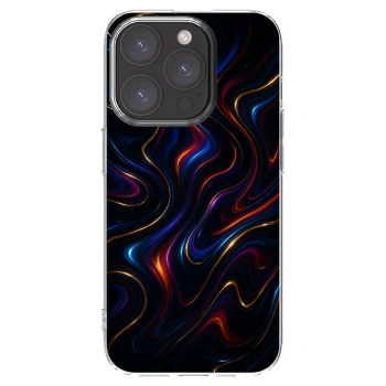 Picasee silikonska prozirna maskica za Apple iPhone 15 Pro - Noir