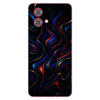 Picasee silikonska prozirna maskica za Motorola Moto G84 5G - Noir