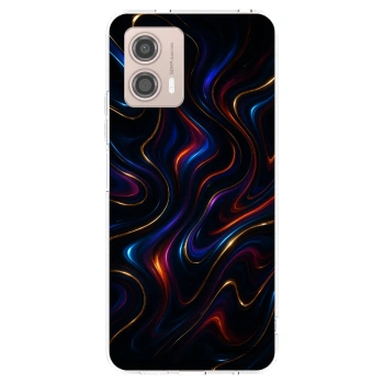 Picasee silikonska prozirna maskica za Motorola Moto G53 5G - Noir