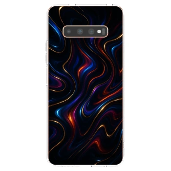Picasee silikonska prozirna maskica za Samsung Galaxy S10 Plus G975 - Noir