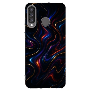Picasee silikonska prozirna maskica za Huawei P30 Lite - Noir
