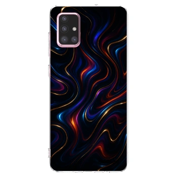 Picasee silikonska prozirna maskica za Samsung Galaxy A71 A715F - Noir