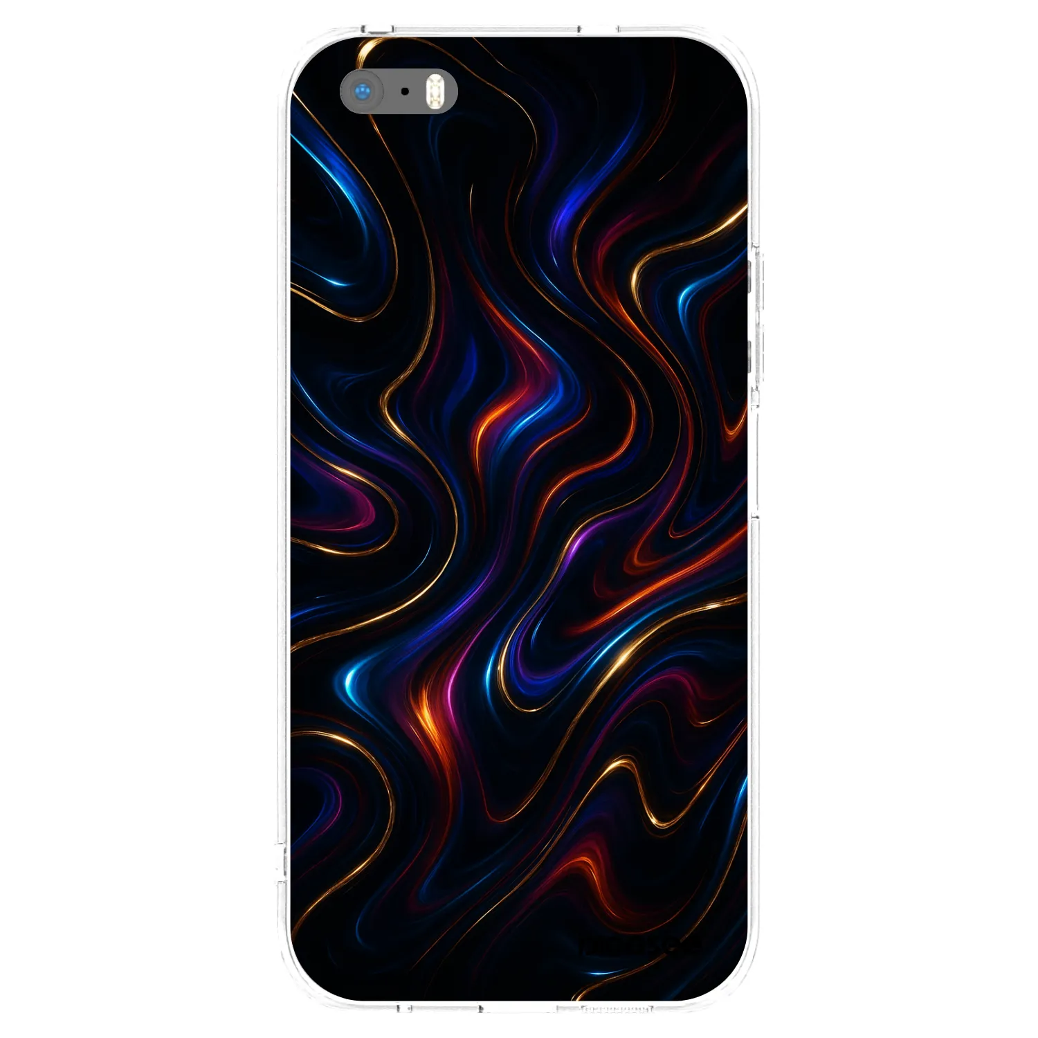 Picasee silikonska prozirna maskica za Apple iPhone 5/5S/SE - Noir