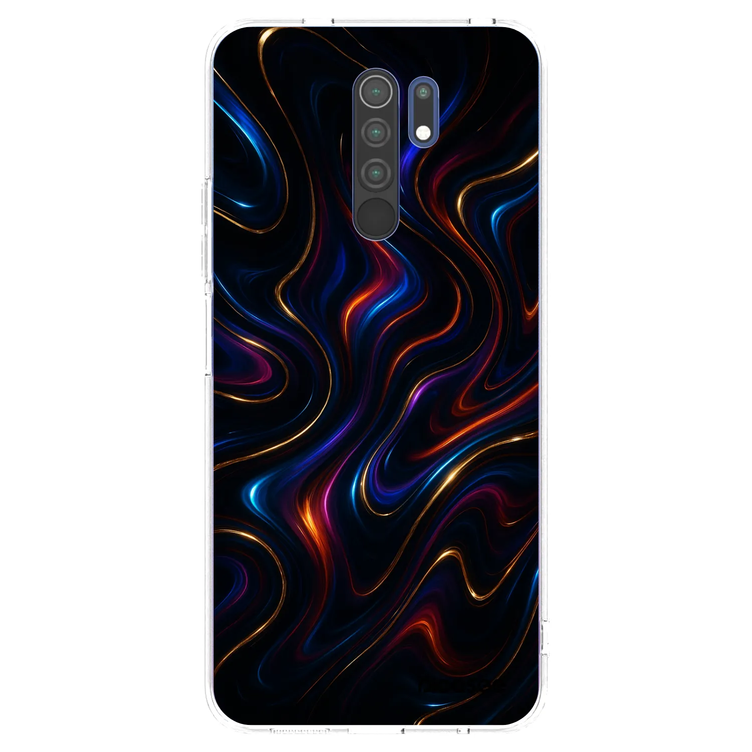 Picasee silikonska prozirna maskica za Xiaomi Redmi 9 - Noir