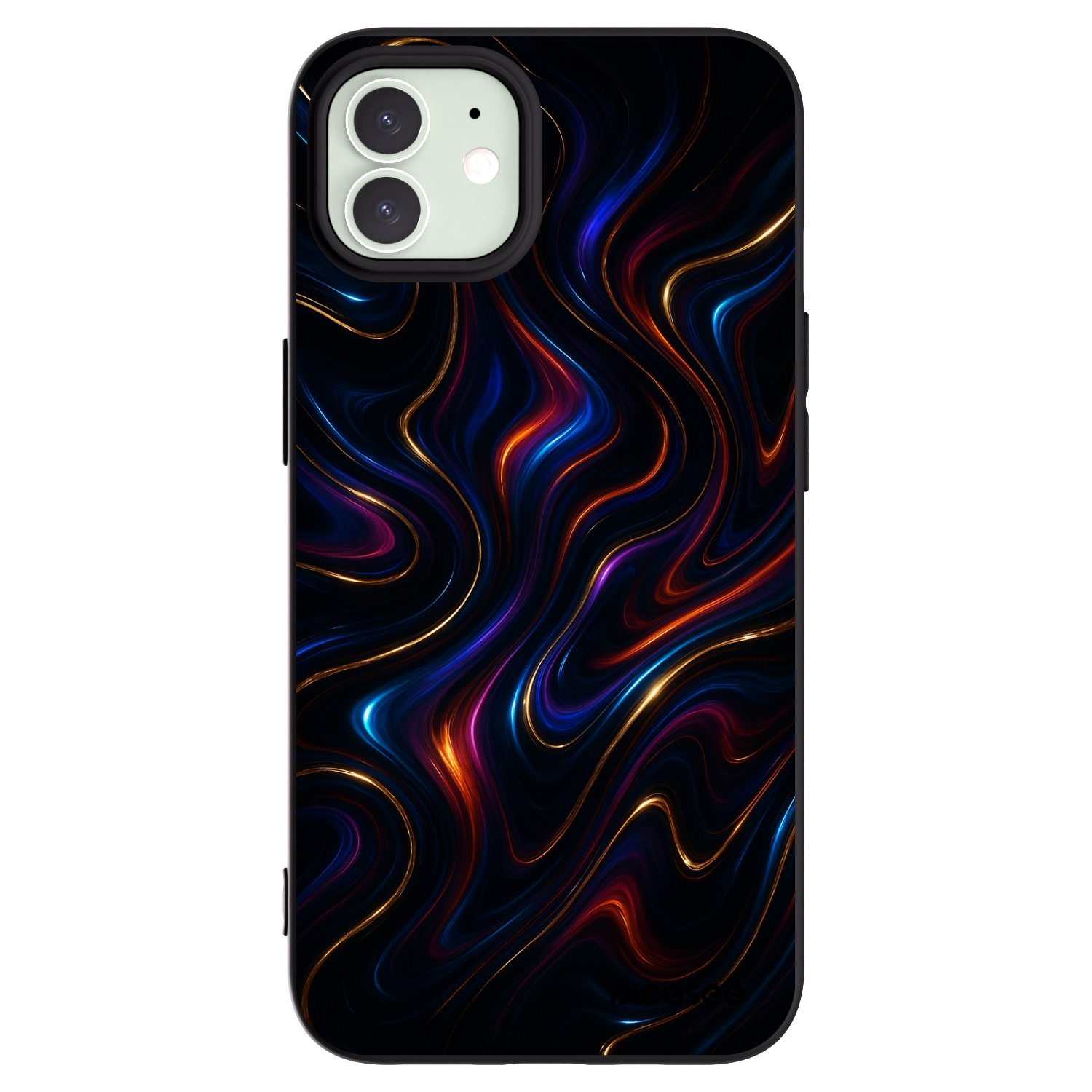 Picasee crna silikonska maskica za Apple iPhone 12 - Noir