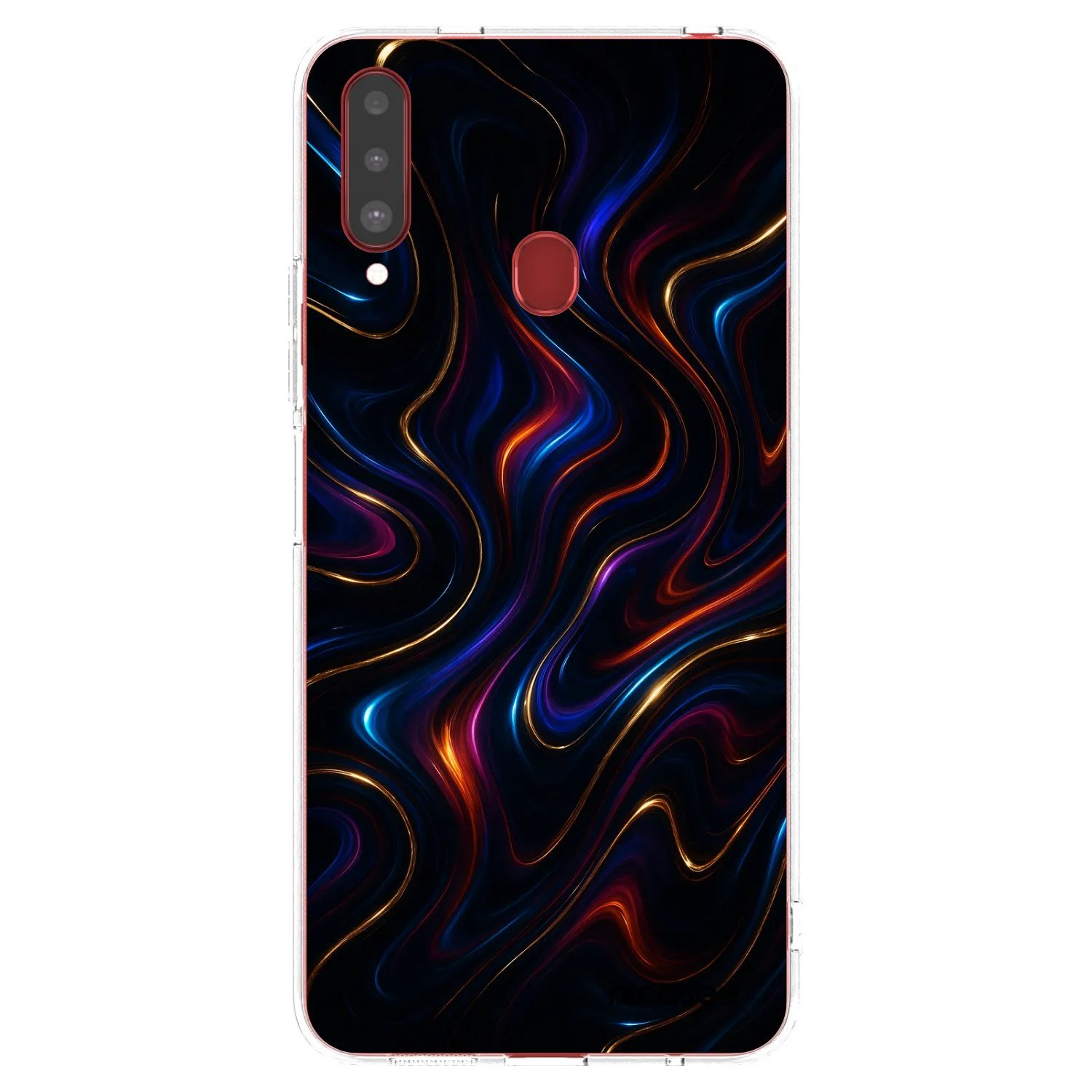 Picasee silikonska prozirna maskica za Samsung Galaxy A20s - Noir