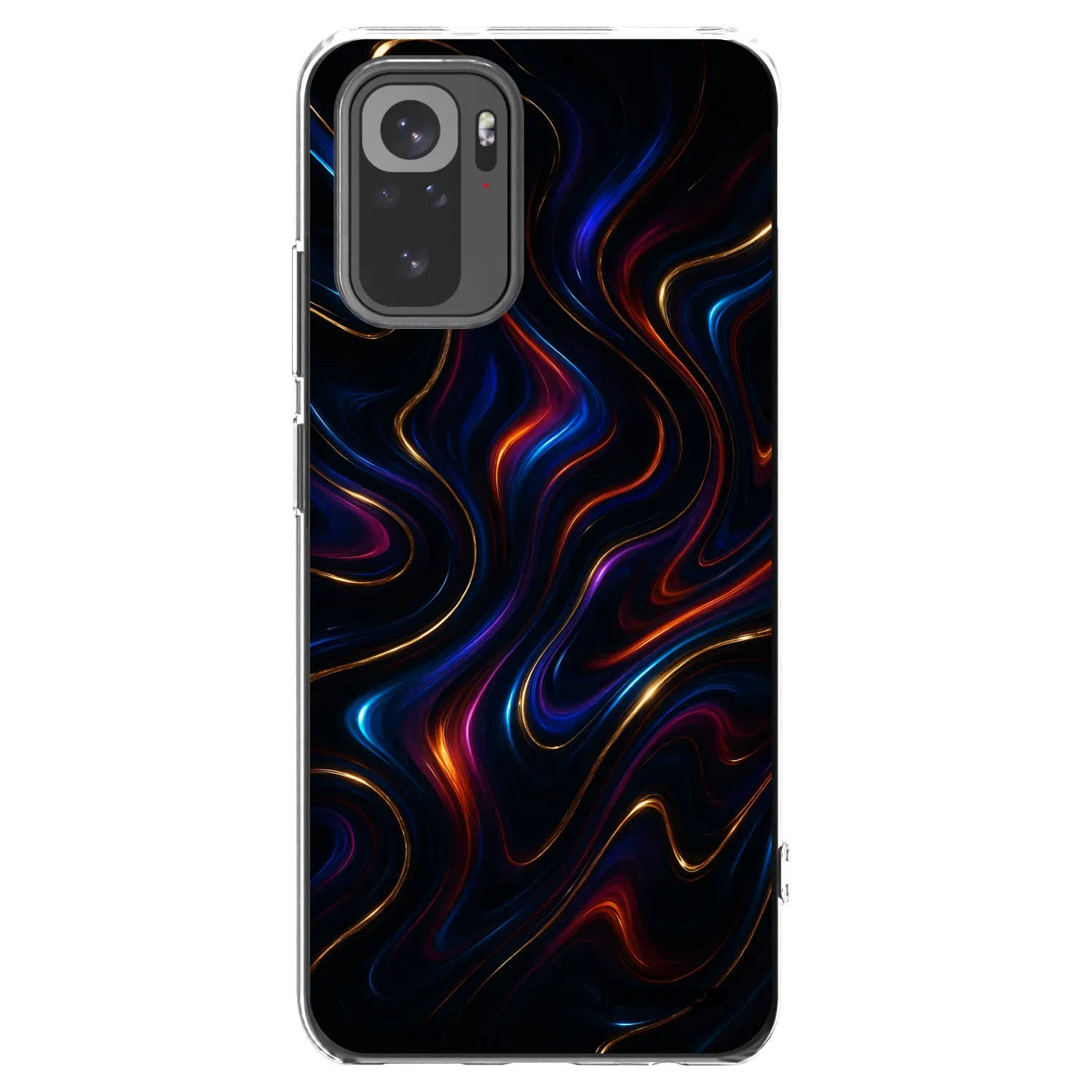 Picasee silikonska prozirna maskica za Xiaomi Redmi Note 10 - Noir