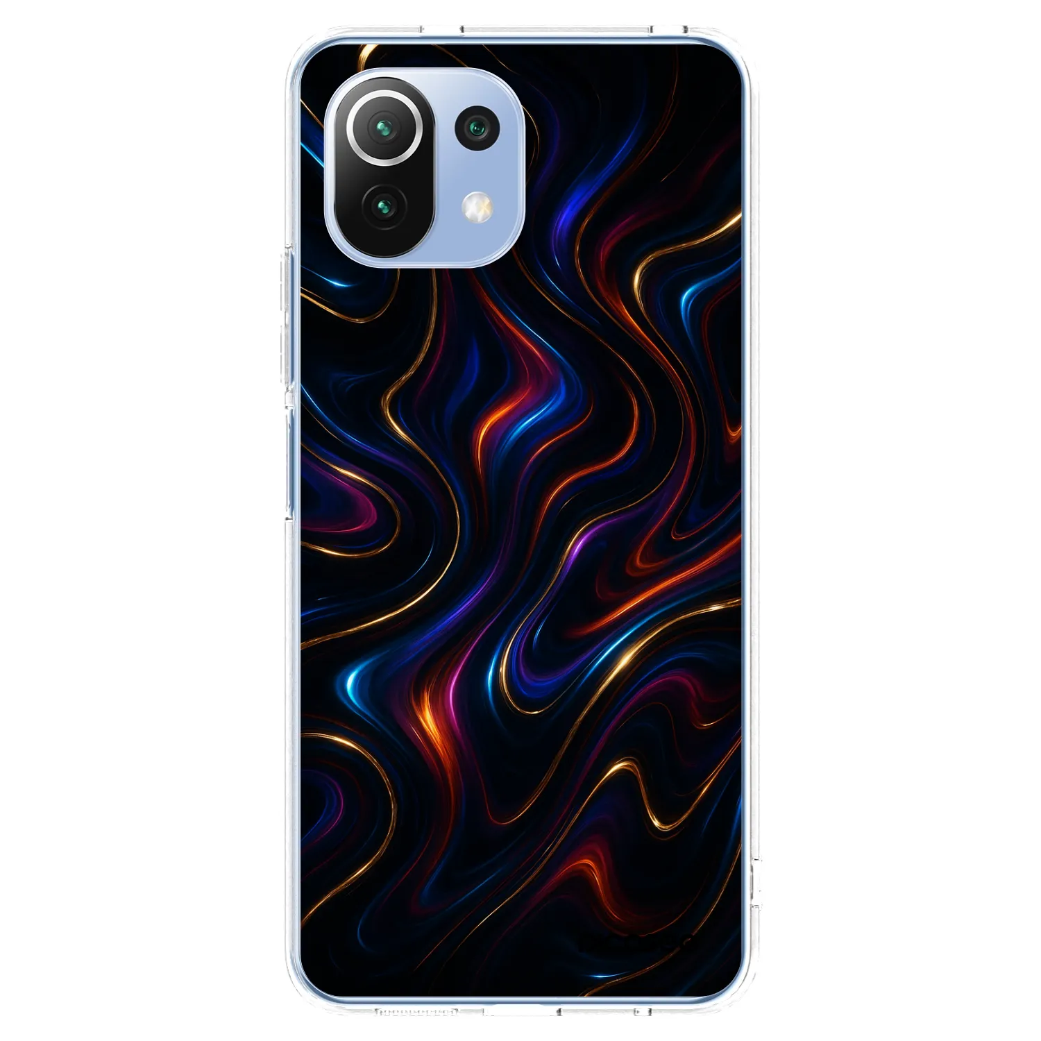 Picasee silikonska prozirna maskica za Xiaomi Mi 11 Lite - Noir