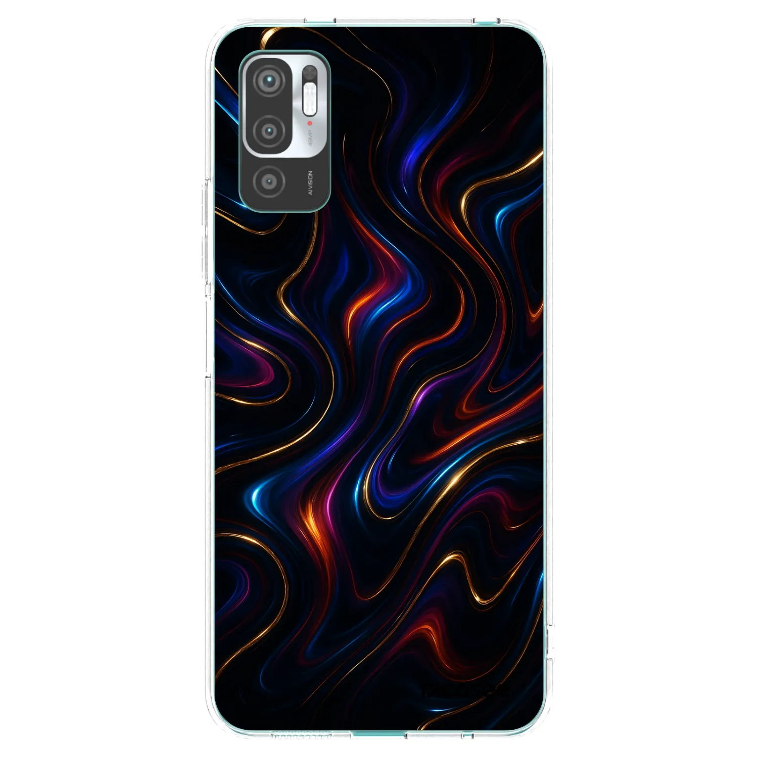 Picasee silikonska prozirna maskica za Xiaomi Redmi Note 10 5G - Noir